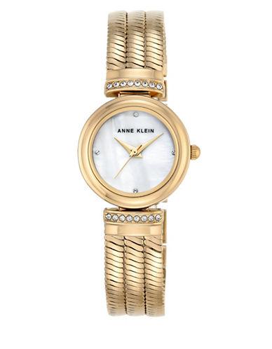 Anne Klein Goldtone Swarovski Bracelet Watch