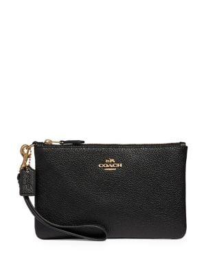 Coach Small Pebble Box Wristlet