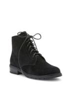 Blondo Vivi Stacked Suede Booties