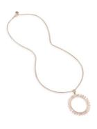 Bcbgeneration Affirmation Rose Goldtone Circle Pendant Necklace