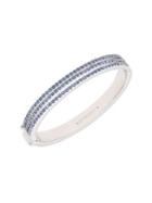 Givenchy Rhodium-tone Pave Bangle