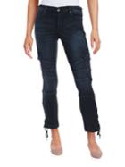 True Religion Halle Mid Rise Faded Cargo Jeans