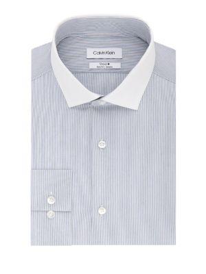 Calvin Klein Slim-fit Stripe Dress Shirt
