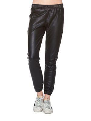 David Lerner Solid Track Pants