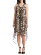 Karen Kane Leopard-print High-low Dress