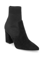 Steve Madden Remy Suede-knit Pointy Booties