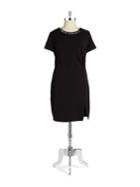 Kate Hill Plus Ciara Embellished Sheath Dress