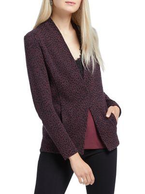 Nic+zoe Petite Animal-print Blazer