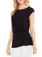 Vince Camuto Mix Media Cap-sleeve Blouse