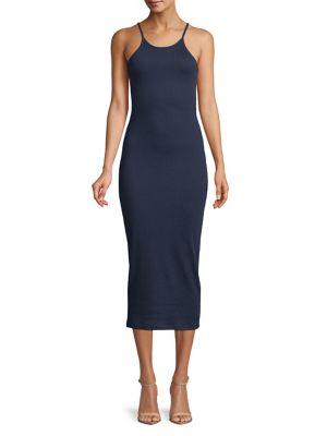 French Connection Ribbed Bodycon Dress