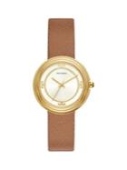 Tory Burch The Bailey Stainless Steel & Leather-strap Watch