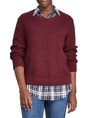 Lauren Ralph Lauren Plus Roundneck Layered Sweater