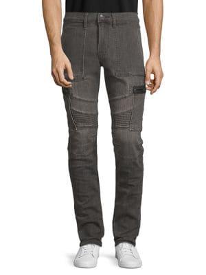 True Religion Nomad Cargo Moto Slim Jeans