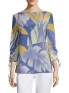 Lafayette 148 New York Georgina Floral Silk Blouse