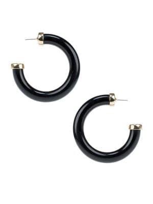 Kenneth Jay Lane Large Polished Hoops