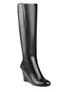Nine West Orsella Leather Knee-high Wedge Boots