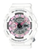 White Resin G-shock Watch, Gmas110mp7a
