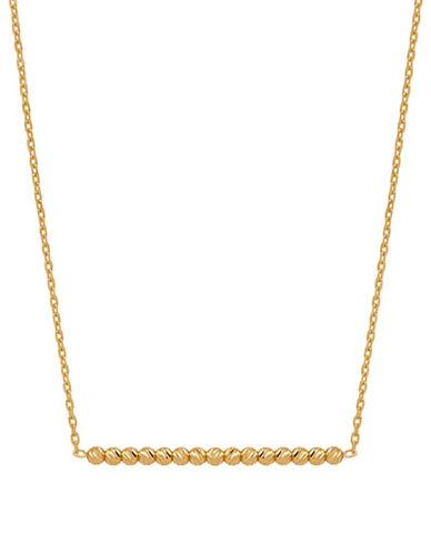 Lord & Taylor 14k Yellow Gold Bar & Link Chain Necklace