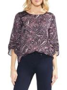 Vince Camuto Sapphire Bloom Printed Blouse