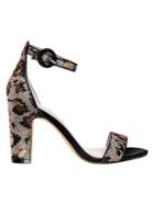 Nina Sianna Sequin Block Heel Sandals