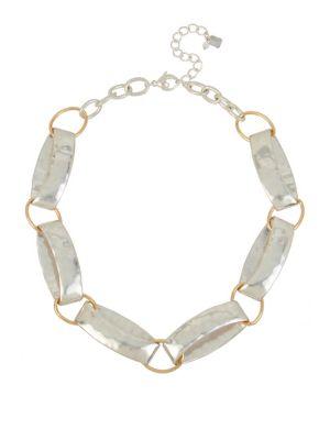 Robert Lee Morris Collection Blue Note Oval Collar Necklace