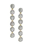 Nadri Bronzetone & Crystal Drop Earrings