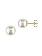 Sonatina 9-10mm Cultured Pearl And 14k Yellow Gold Stud Earrings
