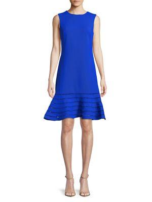 Calvin Klein Flounce Cutout-hem Dress