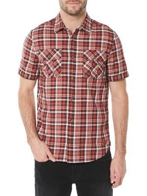 Buffalo David Bitton Plaid Button-front Shirt