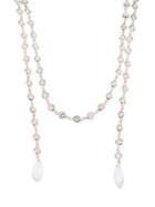 Cz By Kenneth Jay Lane Cubic Zirconia Lariat Necklace