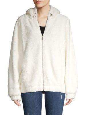 Marc New York Performance Plus Faux-shearling Fleece Hoodie