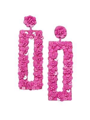 Mango Embellished Drop Earrings