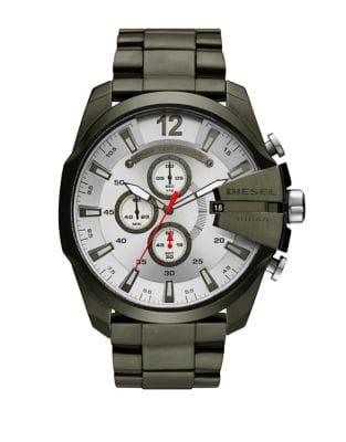 Diesel Mega Chief Stainless Steel Chronograph Bracelet Watch