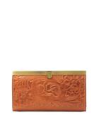 Patricia Nash Cauchy Floral Embossed Leather Wallet