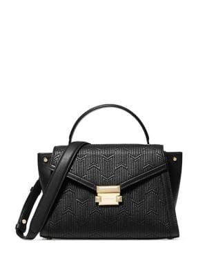 Michael Michael Kors Whitney Textured Leather Satchel