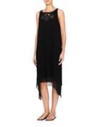 Joan Vass New York Sleeveless Midi Dress