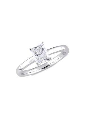 Sonatina 14k White Gold & 1 Tcw Radiant-cut Diamond Solitaire Engagement Ring