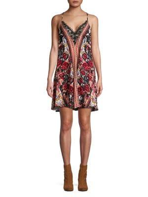Free People Love Bird Printed Mini Dress