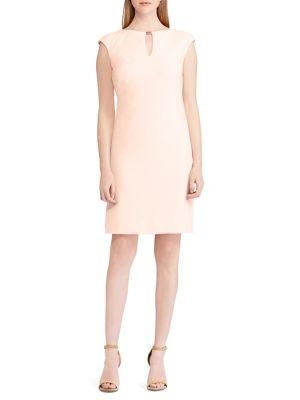 Lauren Ralph Lauren Petite Keyhole Crepe Dress