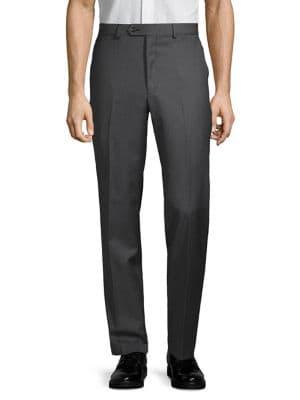 Lauren Ralph Lauren Flat-front Wool-blend Pants