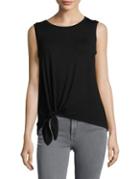 Design Lab Tie-accented Knit Top