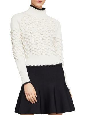 Bcbgmaxazria Popcorn Stitch Turtleneck Sweater
