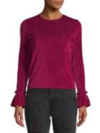 The Fifth Label Adore Long-sleeve Velvet Top