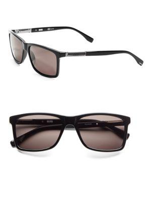 Hugo Boss 57mm Rectangle Sunglasses