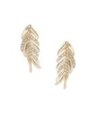 Lauren Ralph Lauren Crystal Feather Earrings