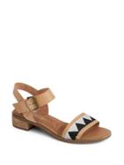 Toms Camilia Leather Ankle-strap Sandals