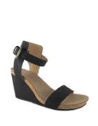 Adrienne Vittadini Ted Suede Wedge Sandals