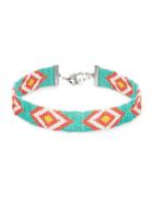 Design Lab Lord & Taylor Southwestern Beaded Choker Necklace