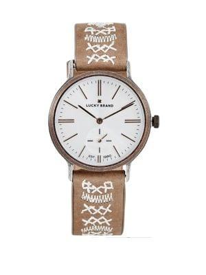 Lucky Brand Ventana Tonal Embroidered Watch