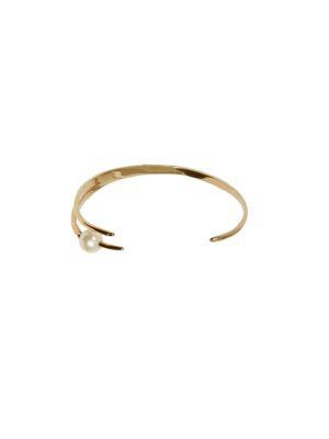 Michelle Campbell Faux Pearl-embellished Cuff Bracelet